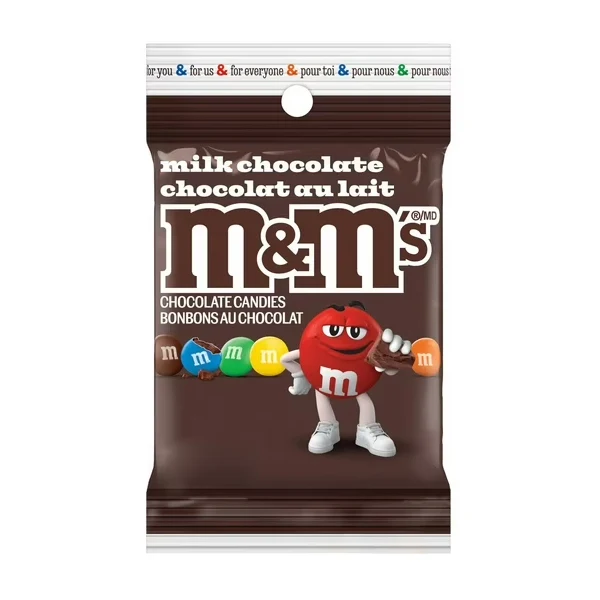 Mars - M&M Milk Chocolate Peg Bag 100GR