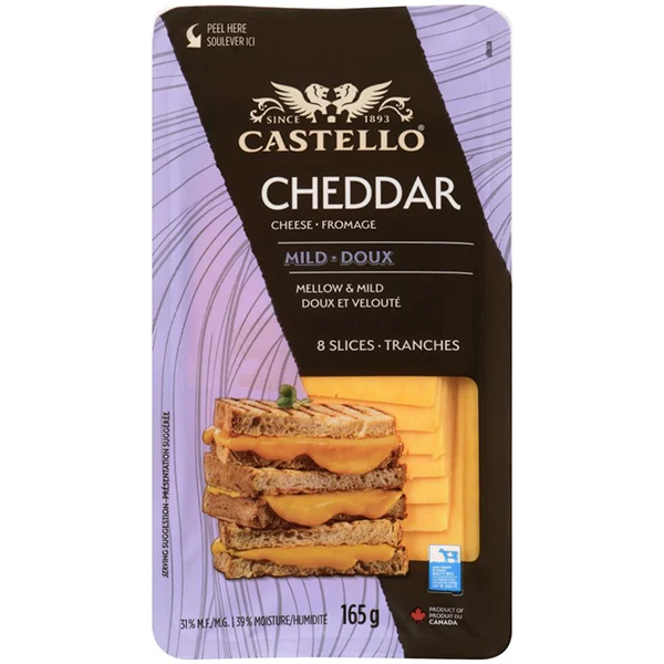 Castello - Cheddar Mild Sliced 165GR
