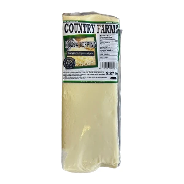 Country Farms - Mozzarella Topping Block 2.27KG