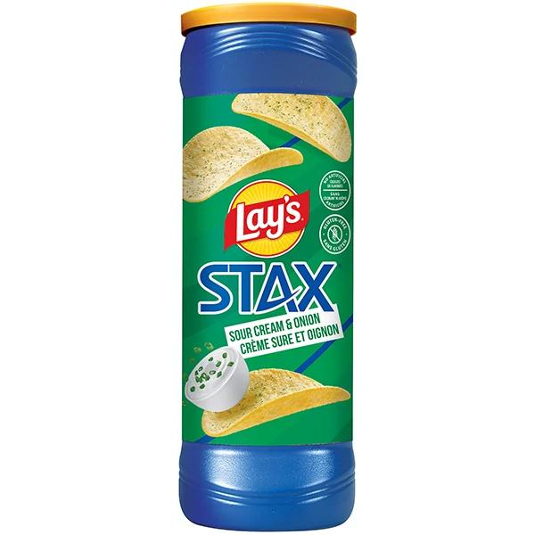 Lays - Stax Sour Cream & Onion 155GR