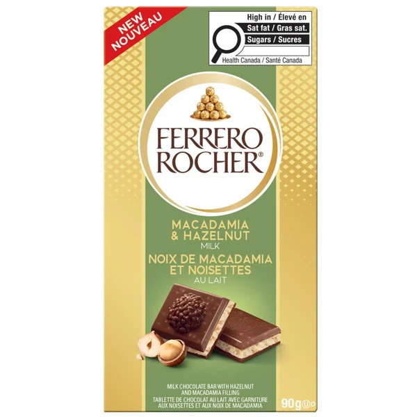 Ferrero Rocher - Macadamia & Hazelnut Milk Bar 90GR