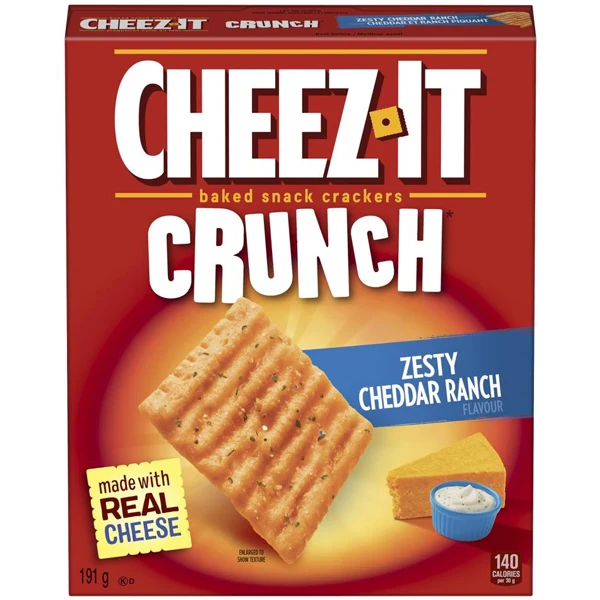 Kelloggs - Cheez It Zesty Cheddar Ranch Cracker 200GR