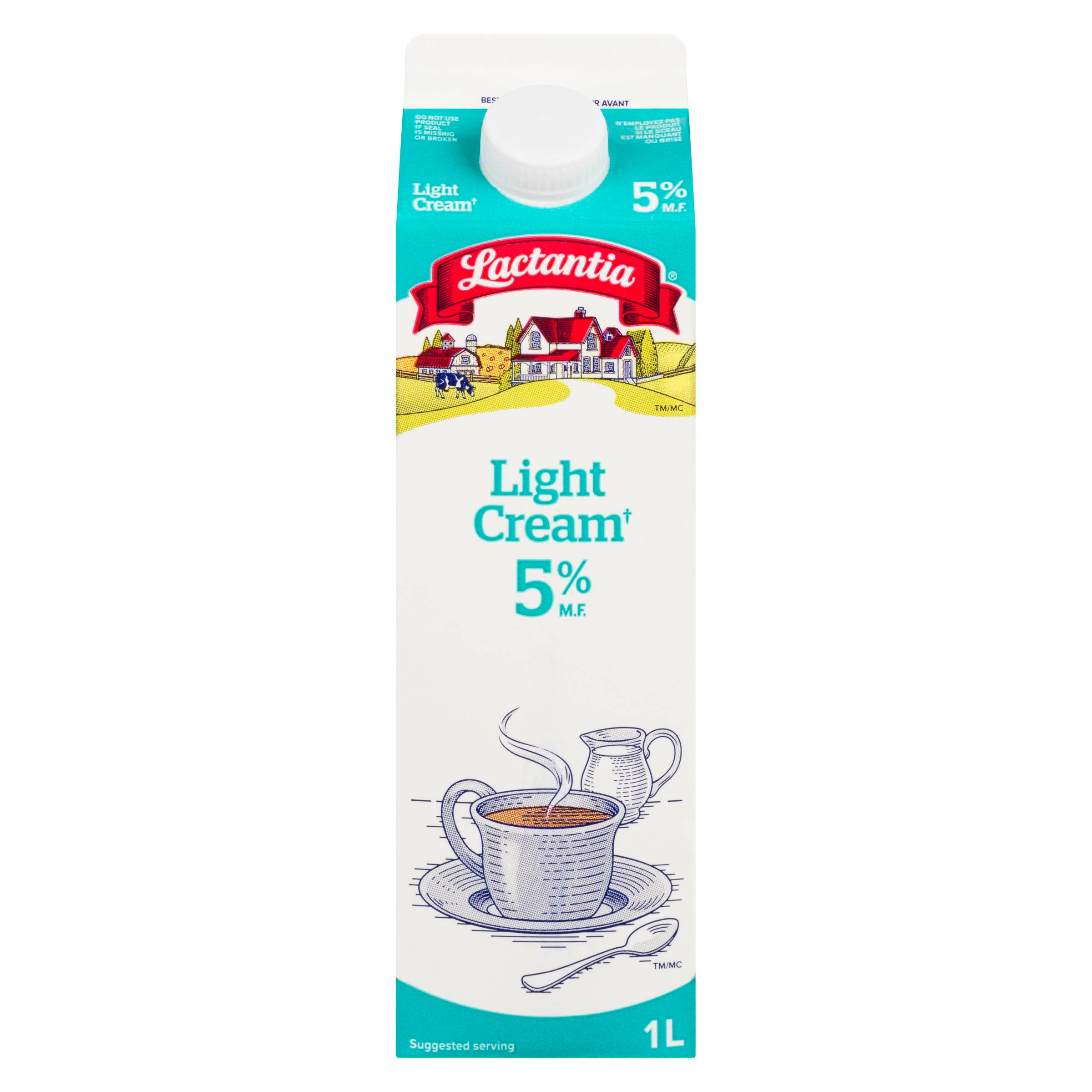 Lactantia - Light Cream 5% 1LT