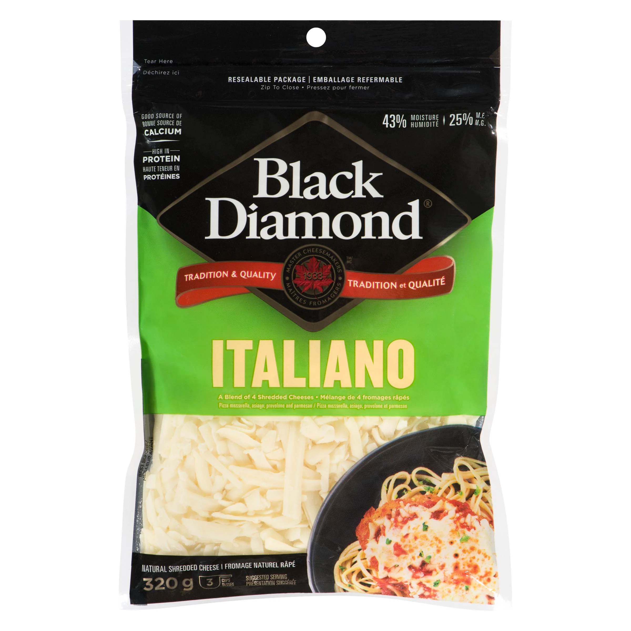 Black Diamond - Italiano Shredded 320GR