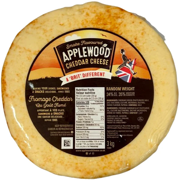Ilchester - Applewood Smoked Cheddar Per KG