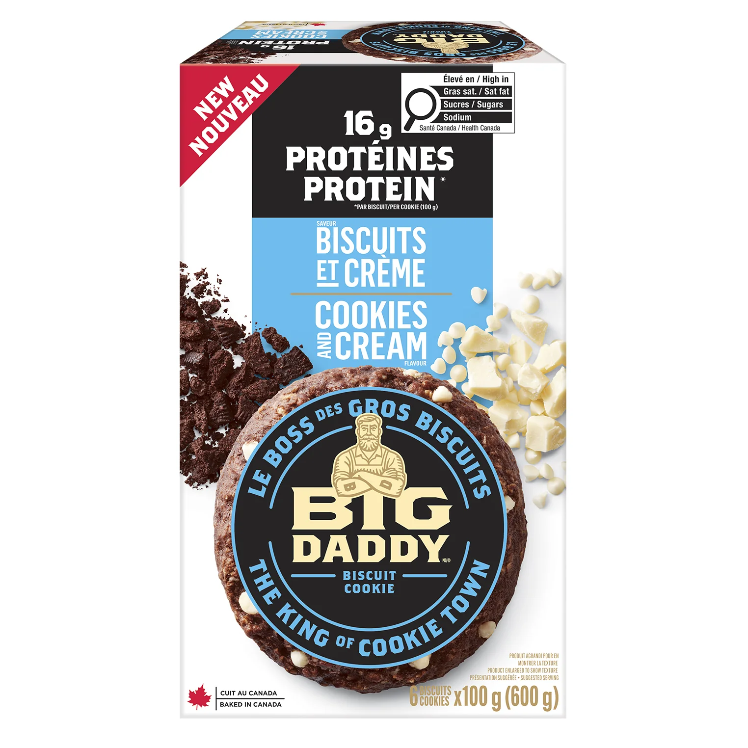 Big Daddy - Protein Cookies And Cream I6 6x100 GR