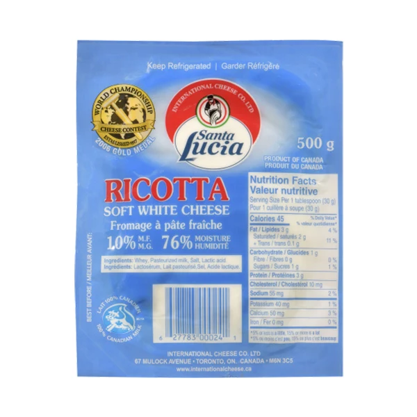 Santa Lucia - Ricotta Vacuum Pack Fresh 500GR