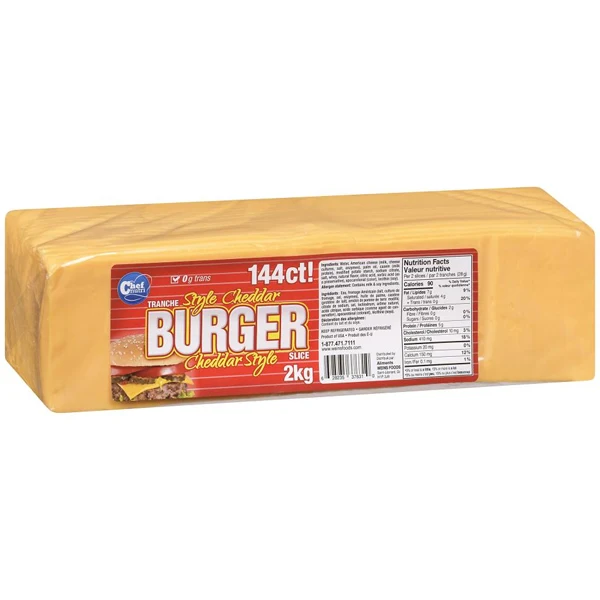 Chef Nutri - Burger Slice Cheese 144CT