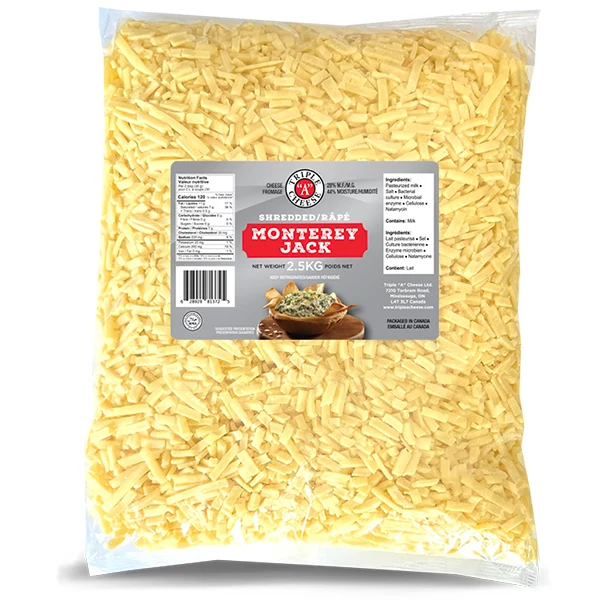 Triple A Cheese - Shredded Mozarella Cheddar Blend 2.5KG