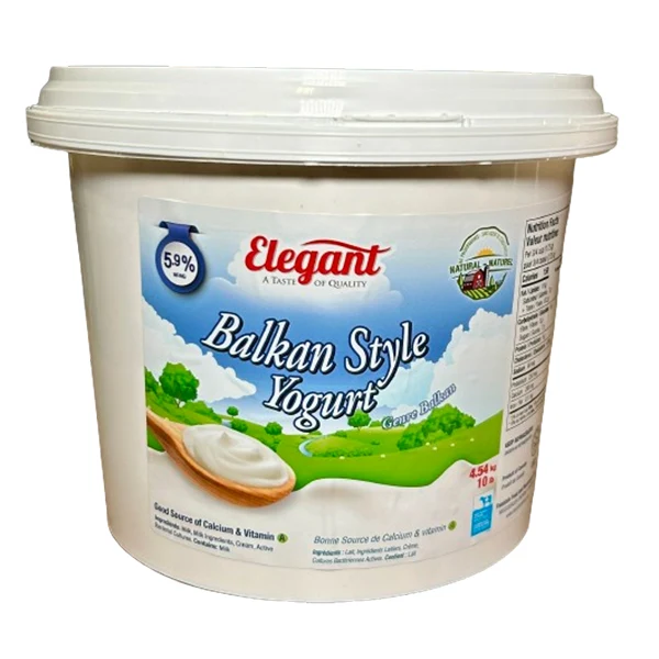 Elegant - 5.9% Natural Whole Yogurt 4.54KG
