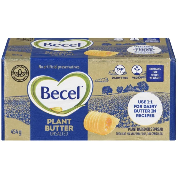 Becel - Unsalted Plant Based Butter 12x454 GR