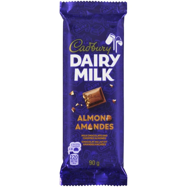 Cadbury - Dairy Milk Almond Bar 21x90 GR
