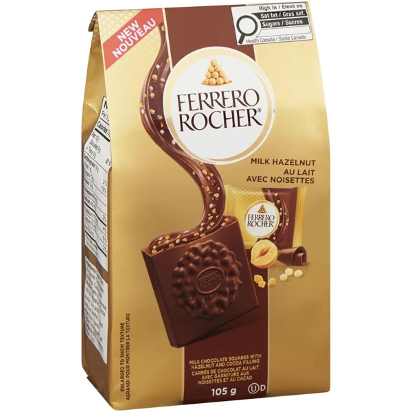 Ferrero Rocher - Squares Milk Chocolate 5x105 GR