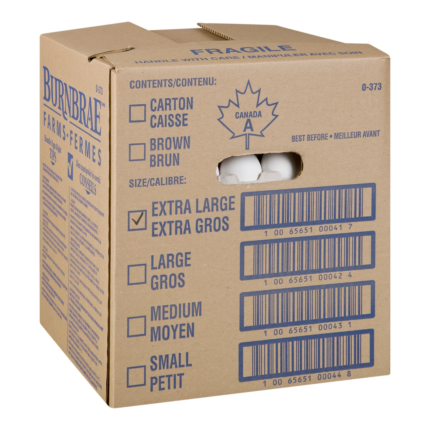 Gray Ridge - White Eggs Extra Large 10x18EA