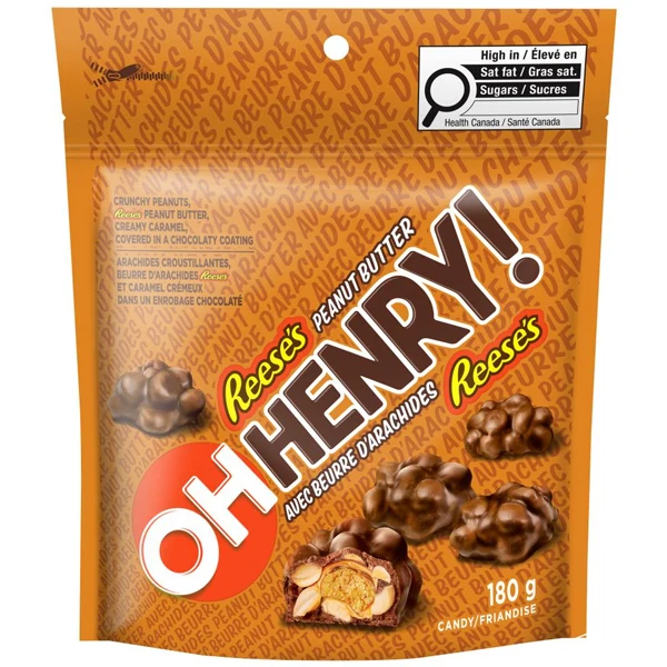 Oh Henry - Peanut Butter Bites 12x180 GR