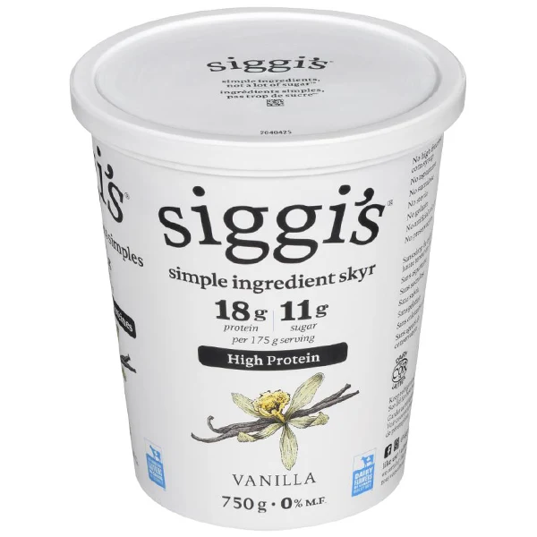 Siggi - Vanilla Non-Fat Yogurt 0% 6x750 GR