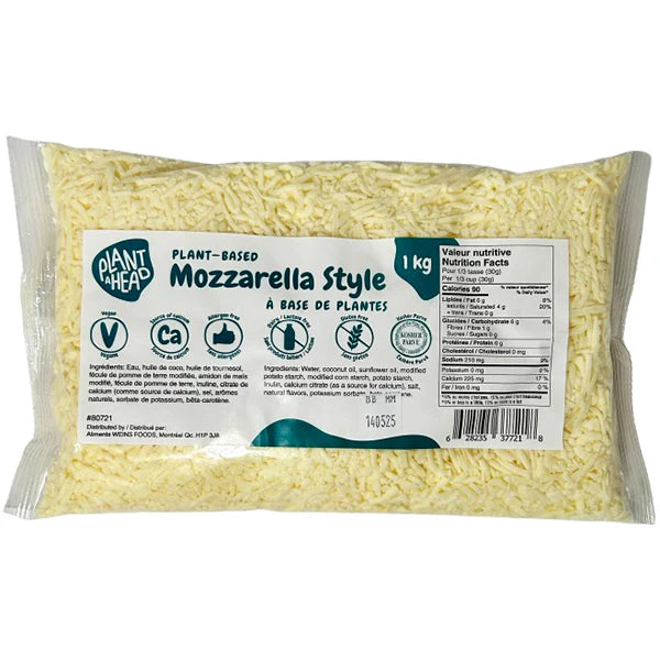 Plant Ahead - Vegan Mozzarella Shredded 6x1 KG