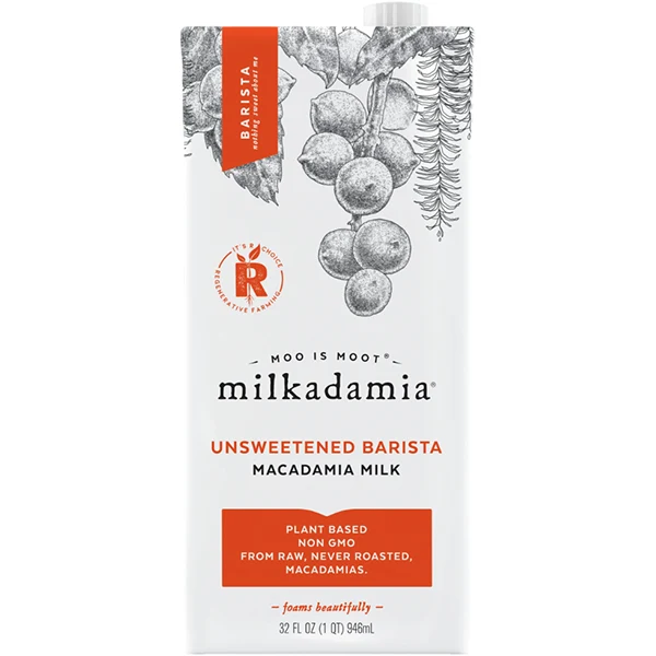 Milkadamia - Barista Macadamia Unsweetened Milk 12x32 OZ