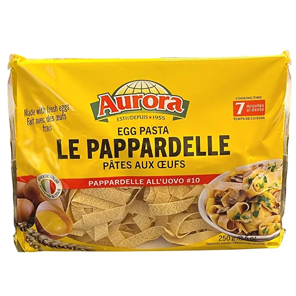Aurora - Le Pappardelle #4 Egg Pasta 12x250 GR