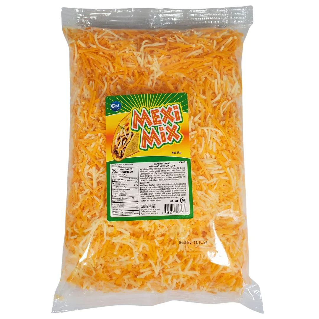 Chef Nutri - Mexi Mix Shred Cheese- 80616 — Case (4 x 2 KG)