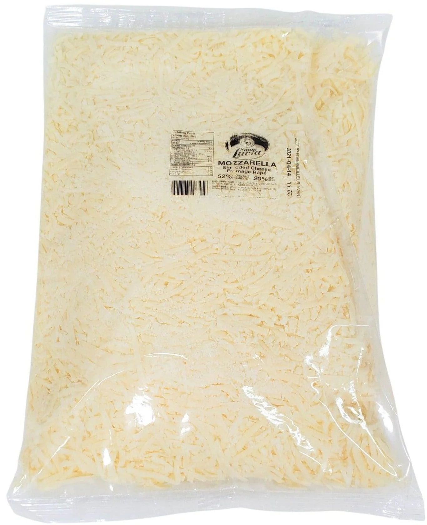 Santa Lucia - Cheese - Mozzarella - Shredded — Each (2.5 KG)