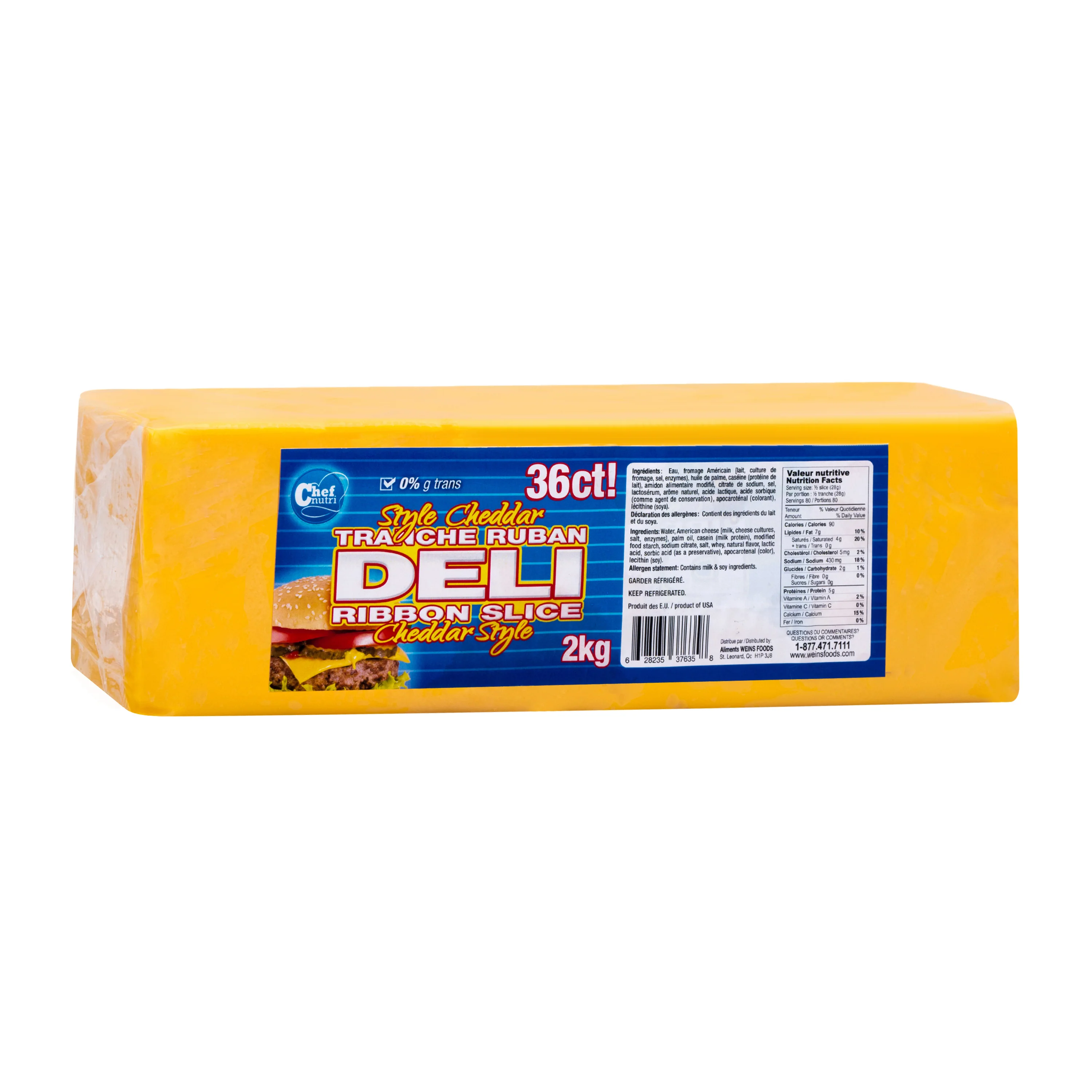 Chef Nutri - Cheese - Deli Ribbon Slice — Each (2 KG)
