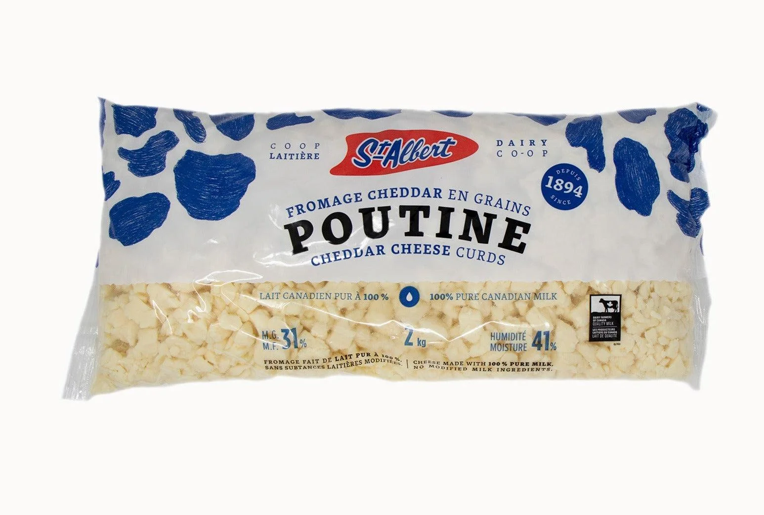 St. Albert - Cheddar Cheese Curds - For Poutine — Each (2 KG)