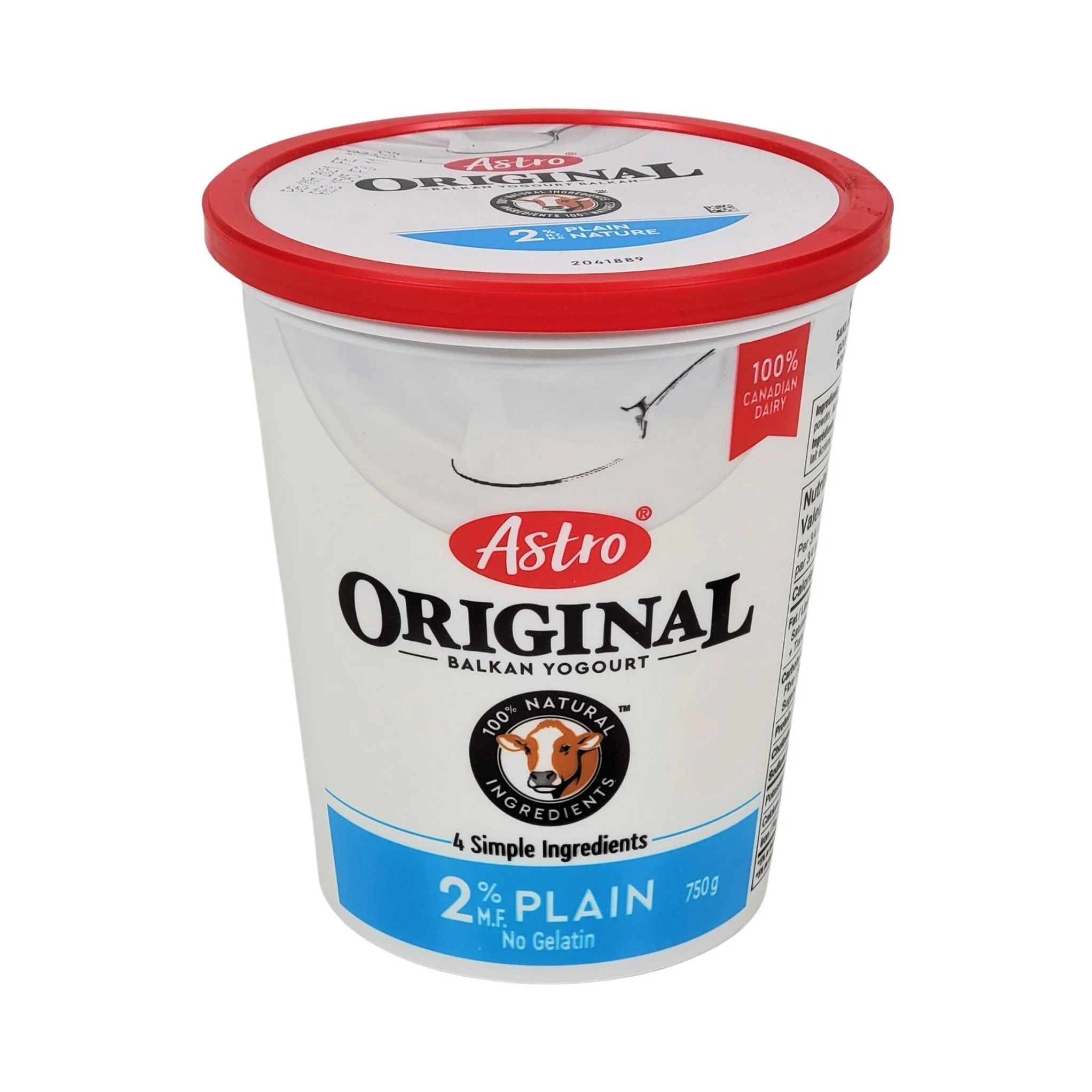Astro - 2% Yogurt - Plain — Each (750 G)