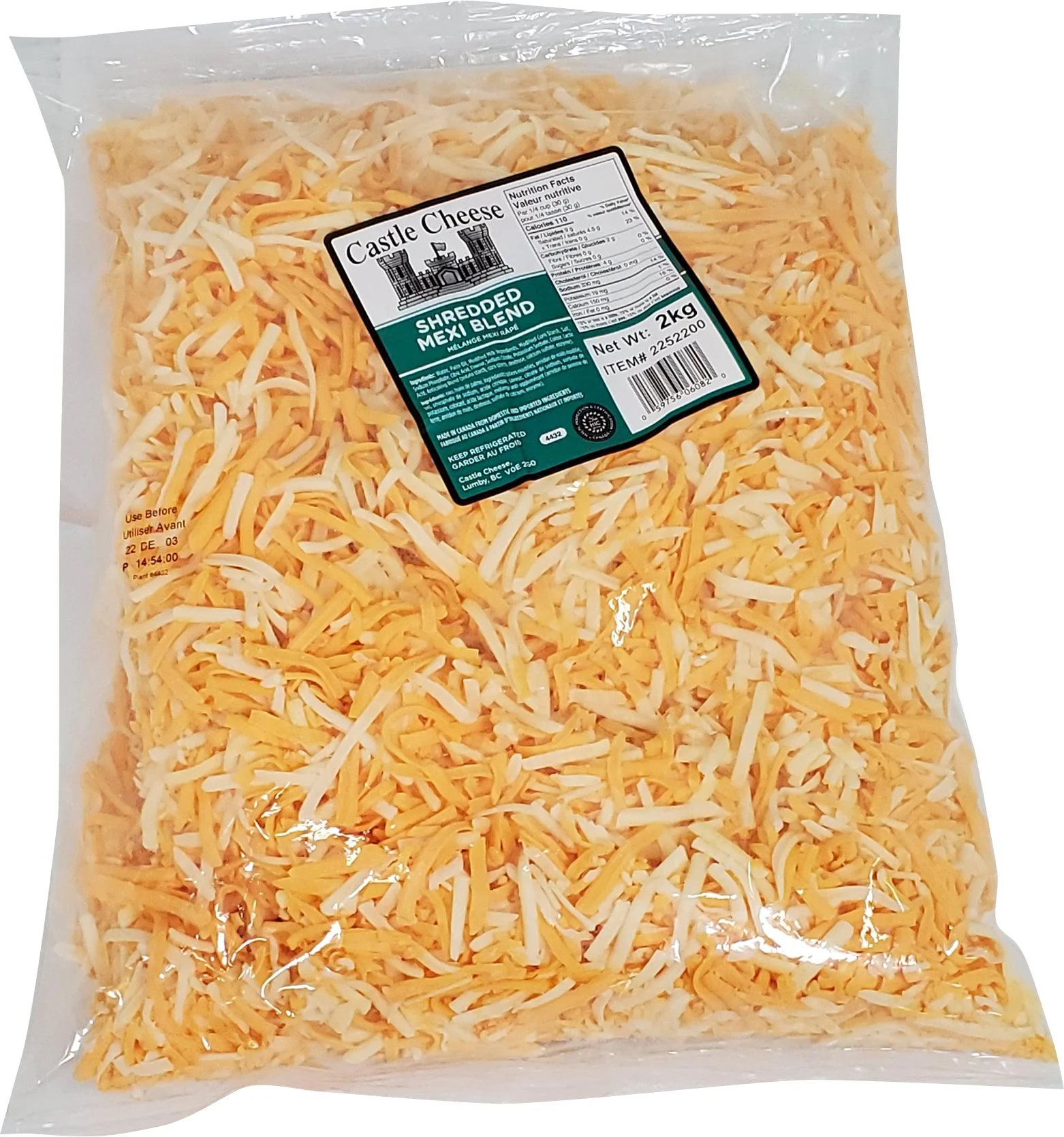 Castle Cheese - Shredded Mexi Blend — Each (2 KG)