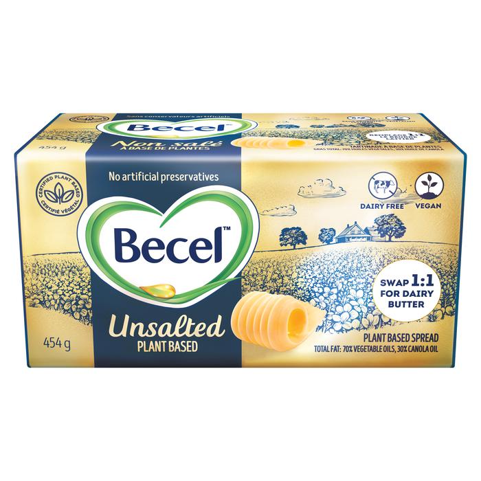 Becel - Unsalted Plant Based Butter — Case (12 x 454 G)