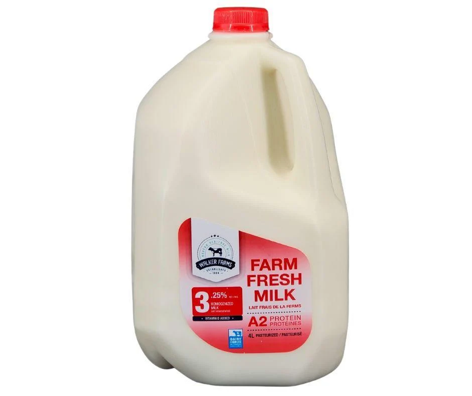 Modhani - 3.25% - A2 - Fresh Pasteurized Homo Milk — Case (4 x 4 L)
