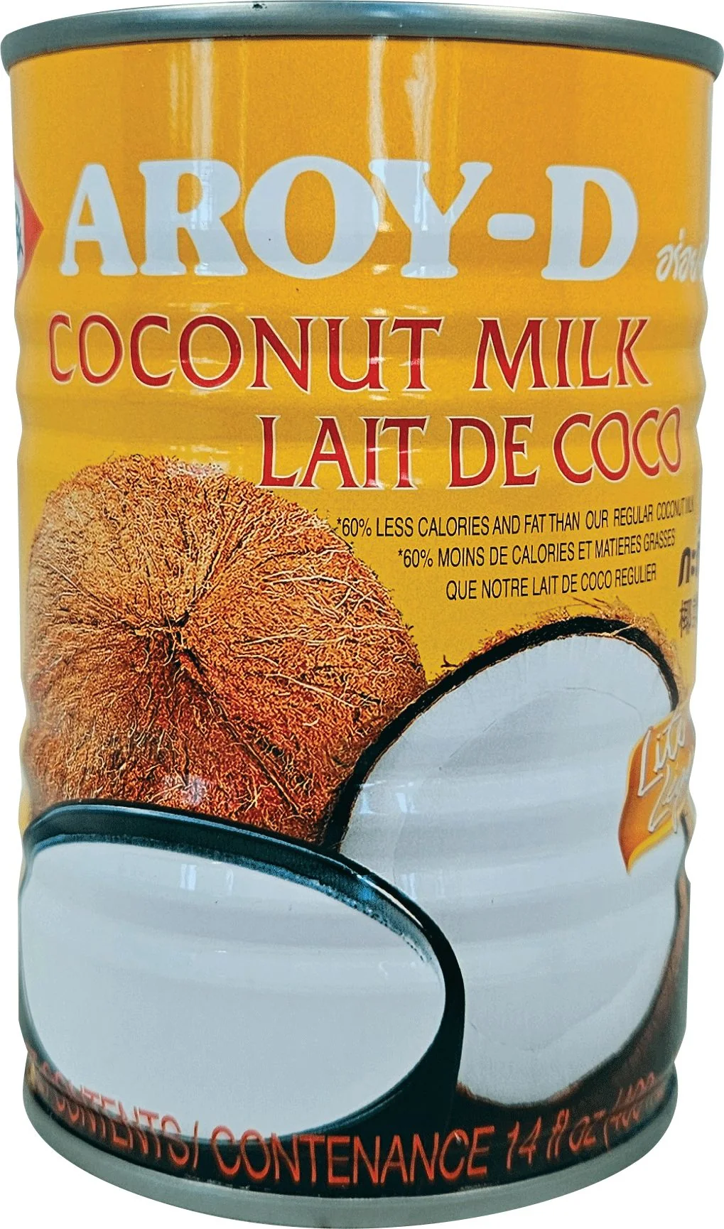 Aroy-D - Coconut Milk - Lite - CCM230AD — Each (400 ML)