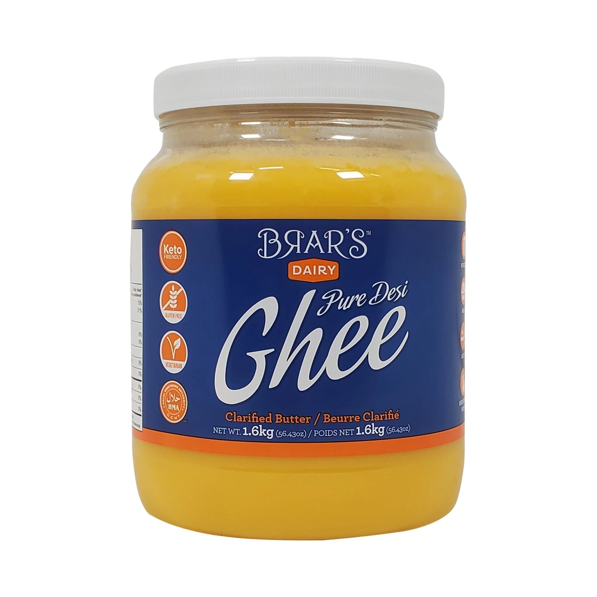 Brar's - Desi Ghee — Case (6 x 1.6 KG)