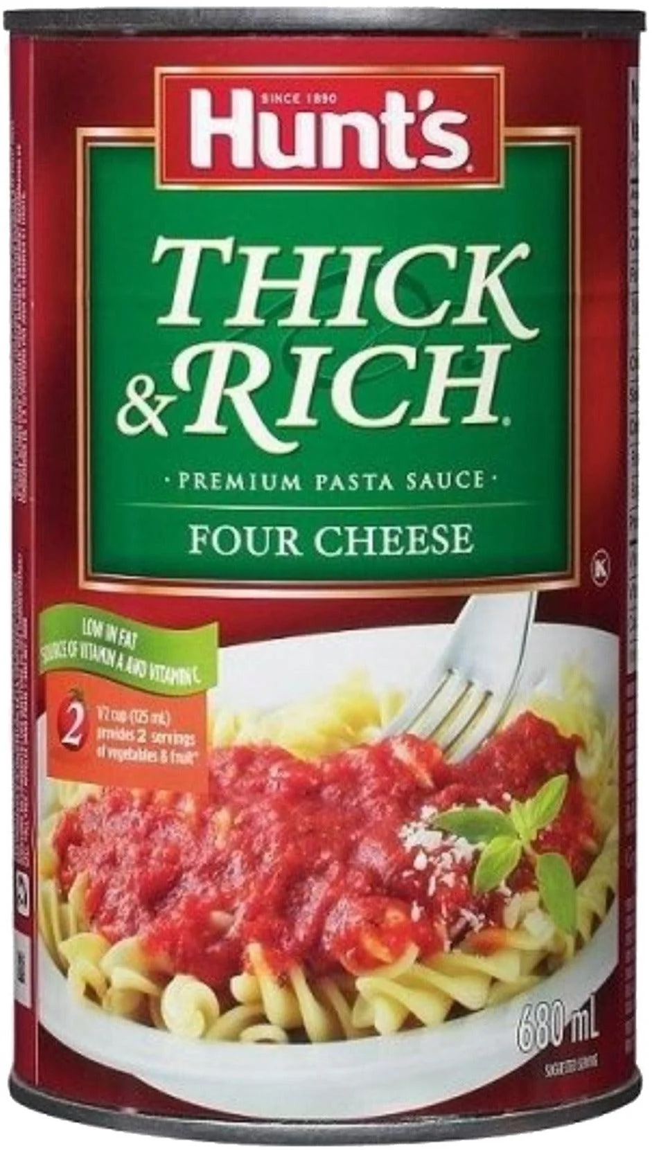 Hunts - Pasta Sauce - Thick & Rich - Four Cheese — Each (680 ML)