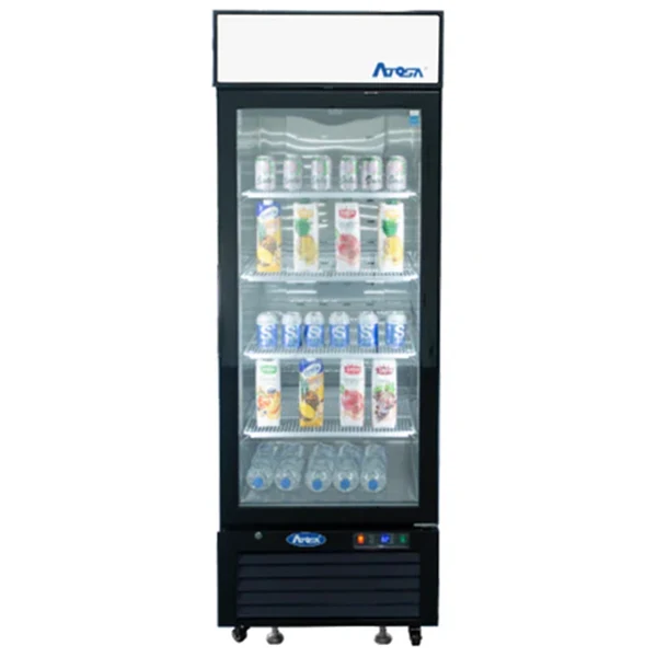 Atosa - Single Black Glass Door Freezer 19cuft 1UN