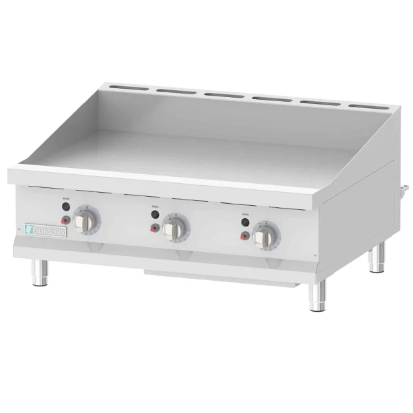 Eurodib - Natural Gas Griddle With Thermostat 3/4IN Smooth Surface 36IN