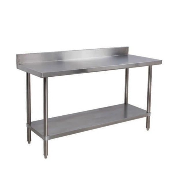 Efi - Stainless Steel Polyboard Worktable With 6IN Backsplash 30 INx60 IN