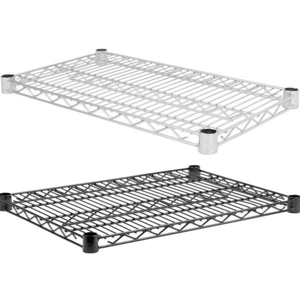 Canarac - Individual Chrome/Black Epoxy Wire Shelf 18 INx60 IN