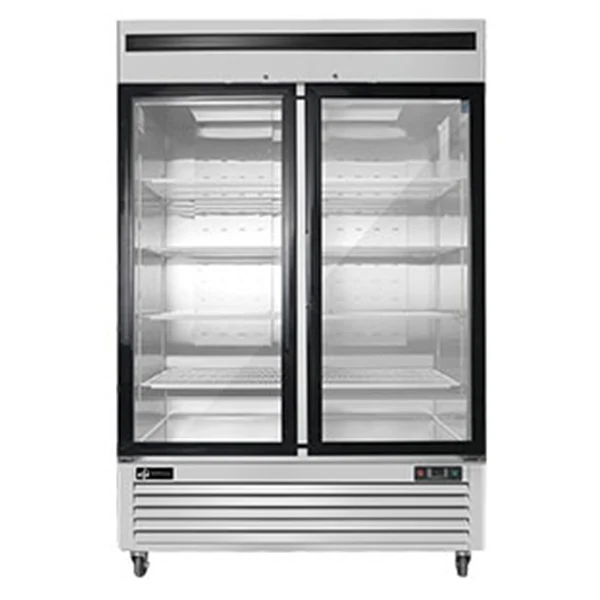 Efi - Double Glass Door Cooler Bottom 54"