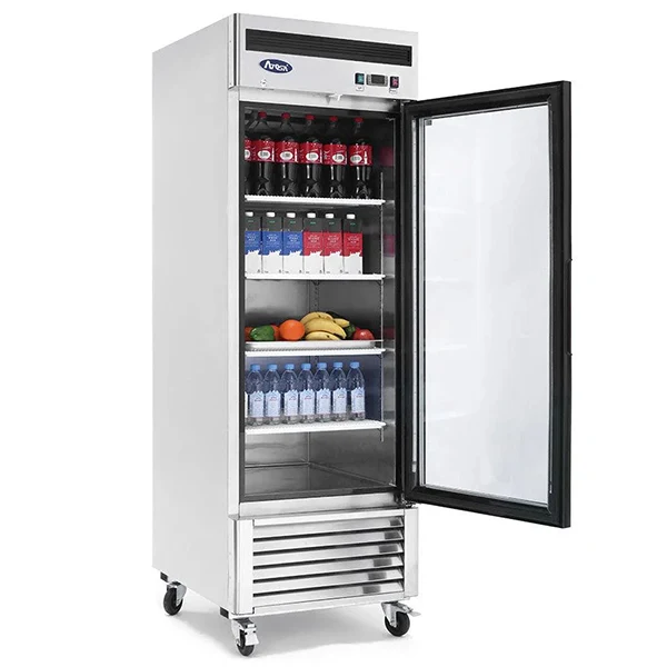 Atosa - 1 Glass Door Bottom Mount Cooler Steel 27" Wide