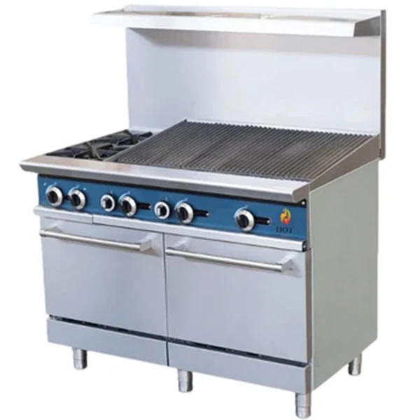 Hotzone - 2 Burner With 12" Charbroiler 24"