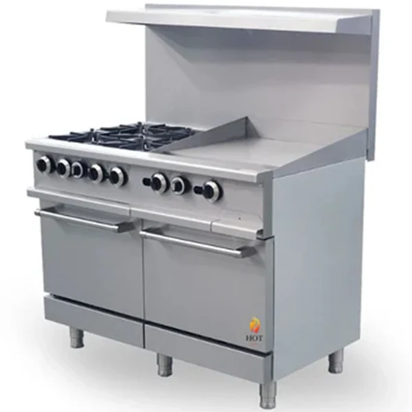 Hotzone - 4 Burner With 24" Griddle 48"