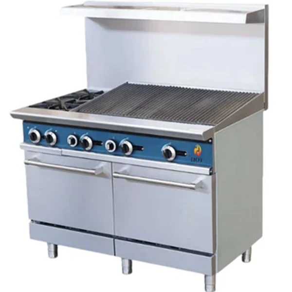 Hotzone - Hot Zone Two Burner Range With Broiler 36"