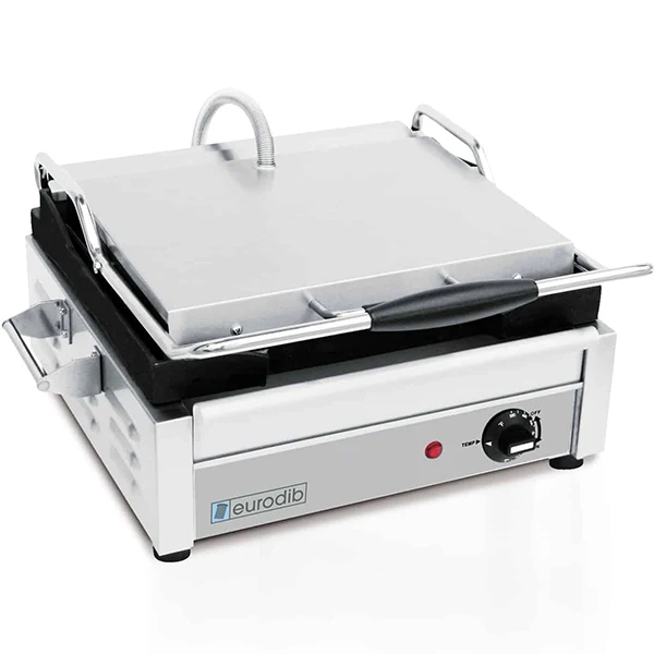 Eurodib - SFE02345 15"x11" Panini Grill Ribbed-120v Nema 6-20P