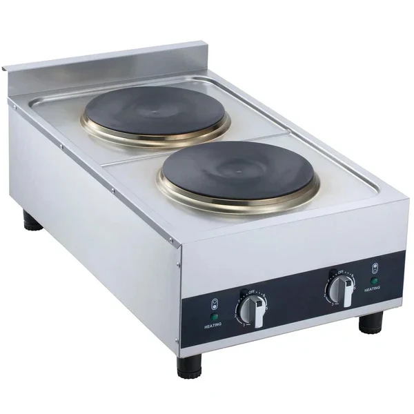 Omega - Fg-02A Elec 2 Burner Hot Plate 240V 4000W Nema 6-20P 17"