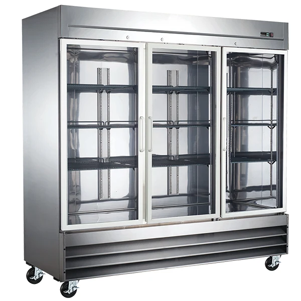 Efi - 3 Door Glass Cooler With S/Stee 82"