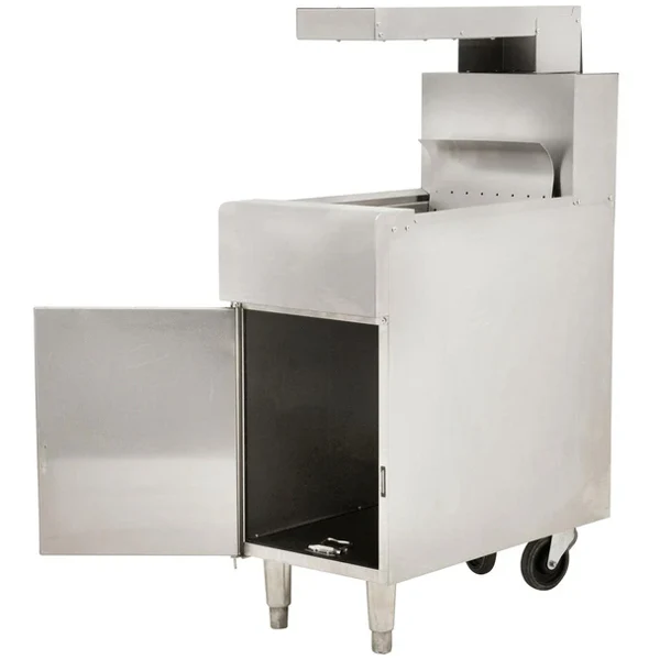 Omcan - 43260 Freestanding Chip Dump Station With Heat Lamp EA