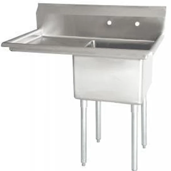 Omega - 24" Single Sink With Left Drain 24X24X14