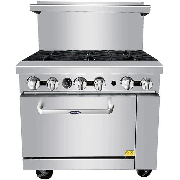 Atosa - 36" 6 Open Burners Range With Oven EA