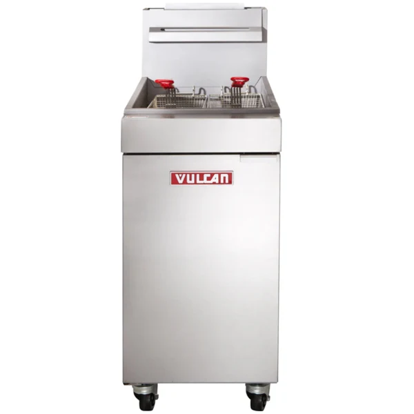Vulcan - LG500 65-70LB Liquid Propane Floor Fryer 150000 Btu EA